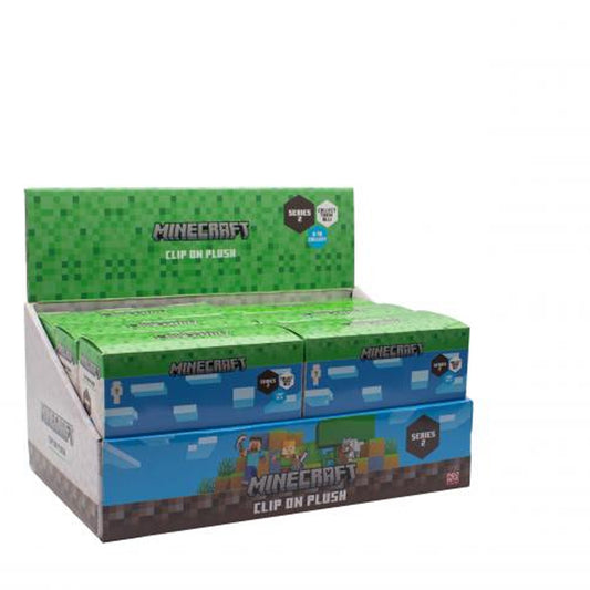 Minecraft Clip on Plüsch in Blind Box, 13 cm