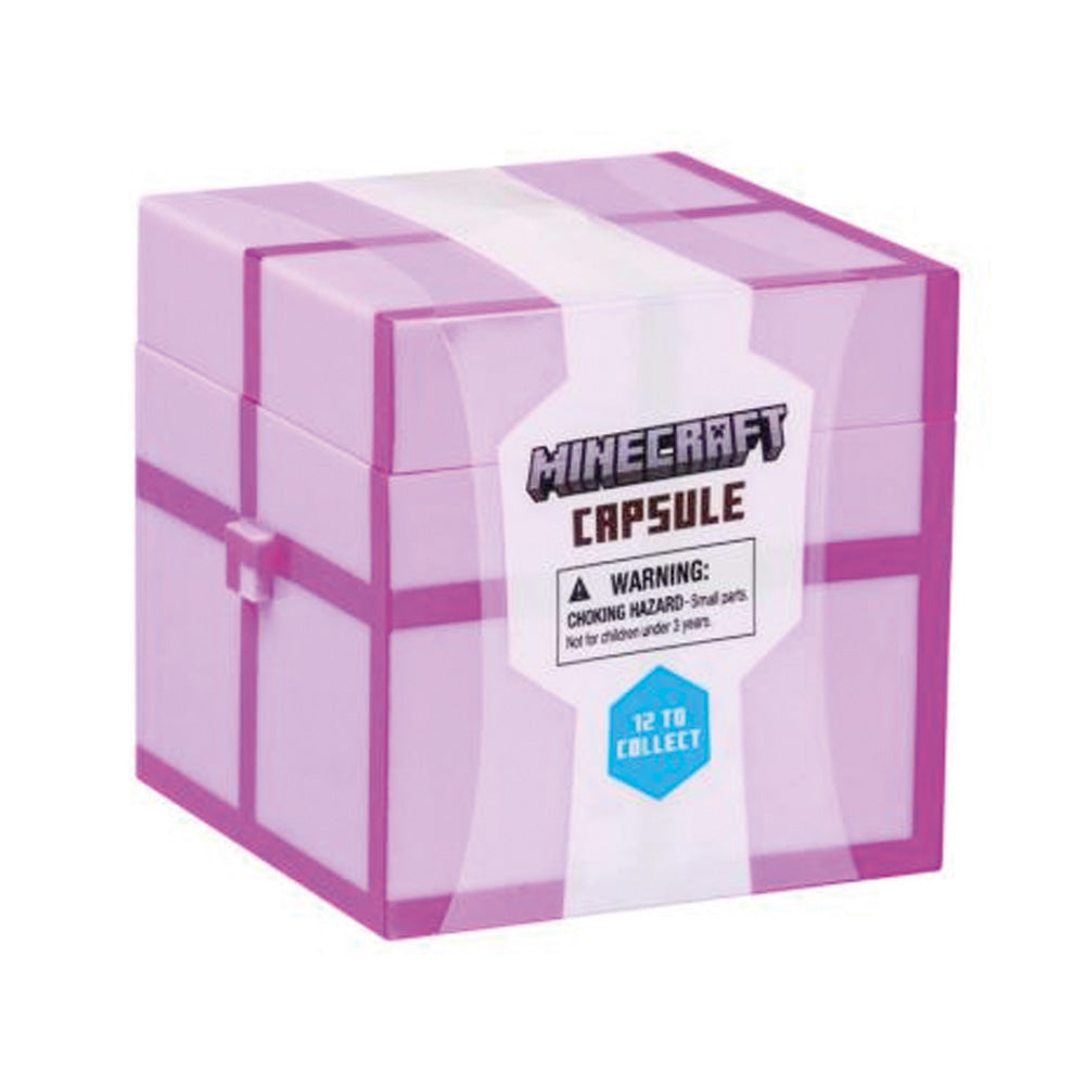 Minecraft Surprise Cube Capsule, Blind Pack, 7 cm Figur + Ei goobee