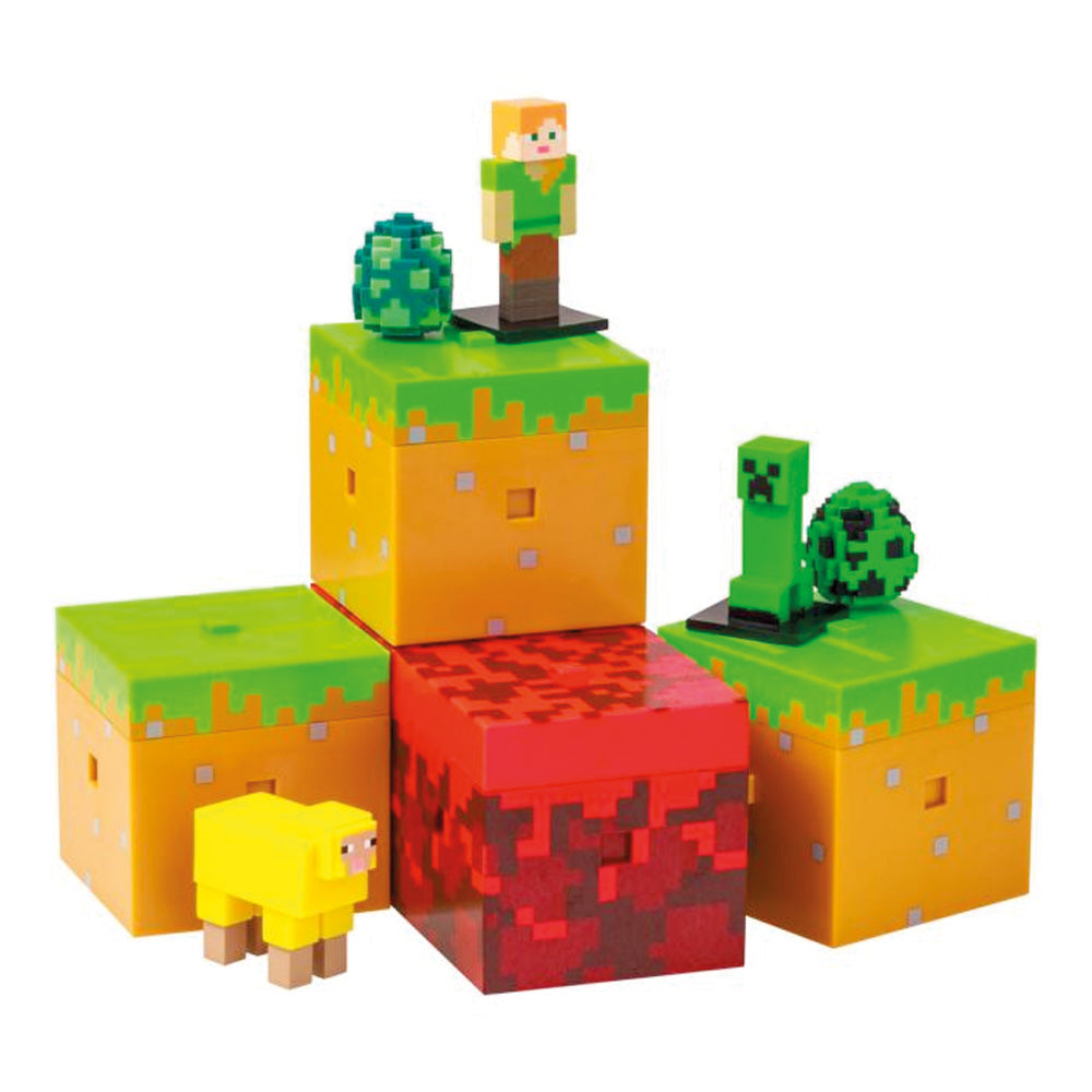 Minecraft Surprise Cube Capsule, Blind Pack, 7 cm Figur + Ei goobee