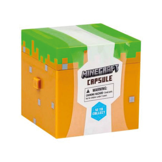 Minecraft Surprise Cube Capsule, Blind Pack, 7 cm Figur + Ei goobee