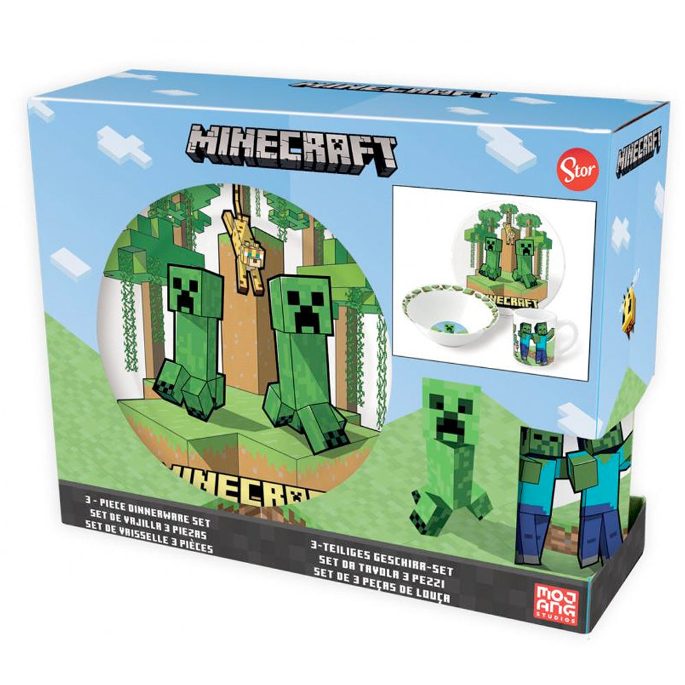 Minecraft Frühstücksset (Schale, Tasse, Teller) goobee