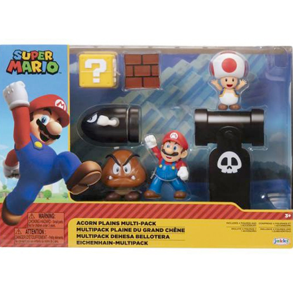 Nintendo Super Mario Acorn Plains Multipack, 6,5 cm goobee