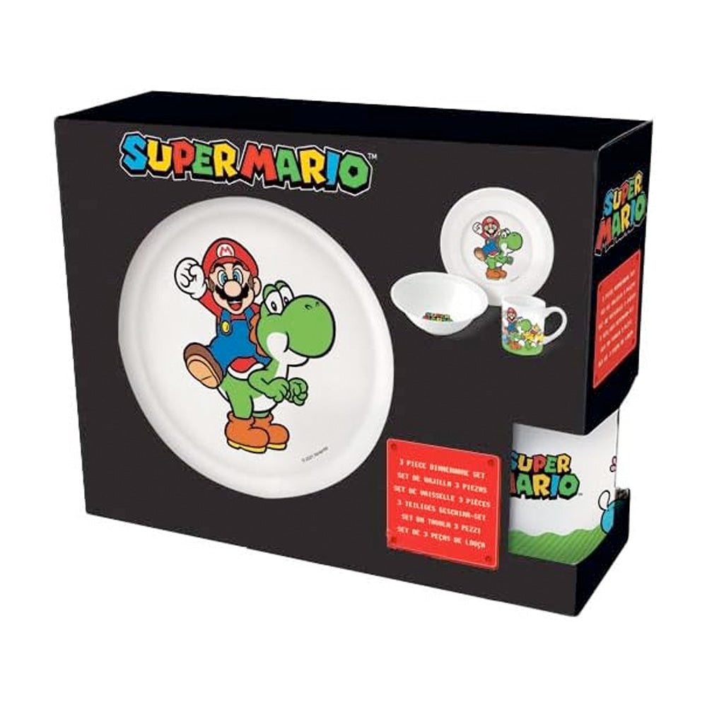 Nintendo Super Mario Frühstücksset (Schale, Tasse, Teller) goobee