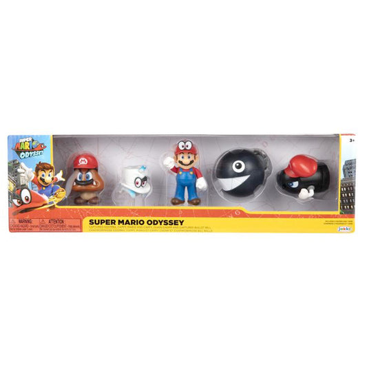 Nintendo Super Mario Figuren 5er Set Mario Odyssey, 6 cm goobee