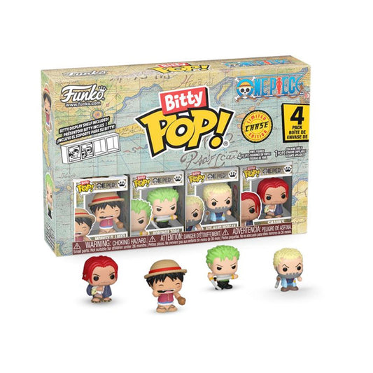 Funko Bitty POP! One Piece 4er Pack, 3 cm goobee