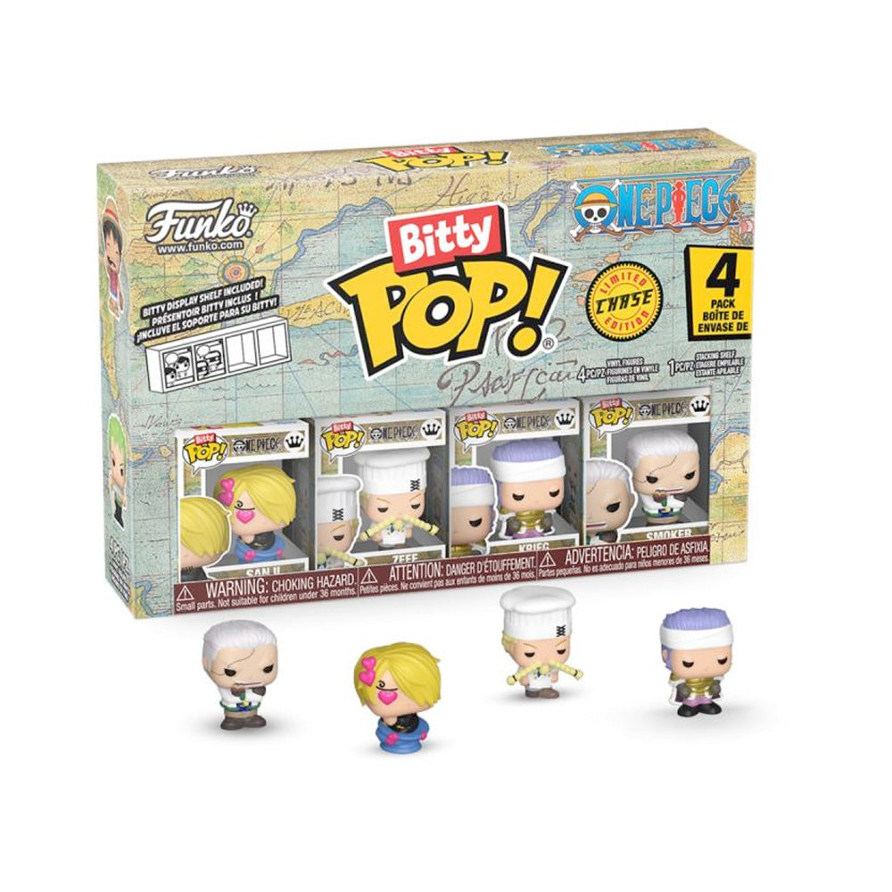 Funko Bitty POP! One Piece 4er Pack, 3 cm goobee