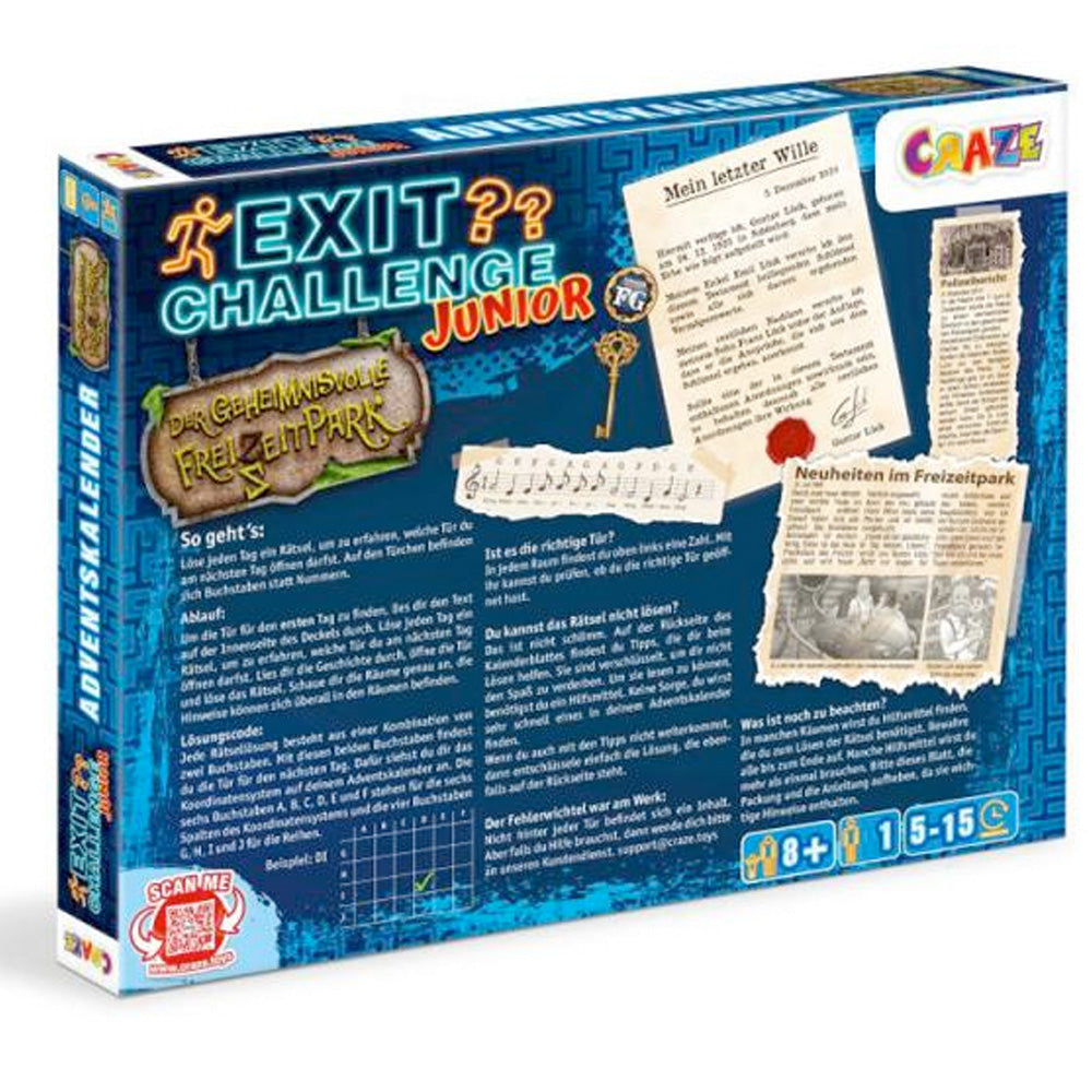 Adventskalender Exit Challenge goobee