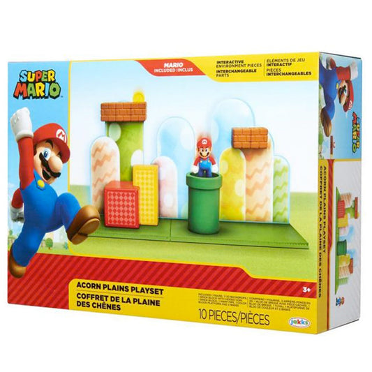 Nintendo Super Mario Acorn Plains Spielset, 6,5 cm goobee