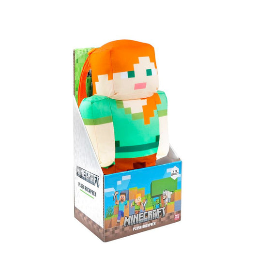 Minecraft Plüsch Rucksack Alex, 30 cm goobee