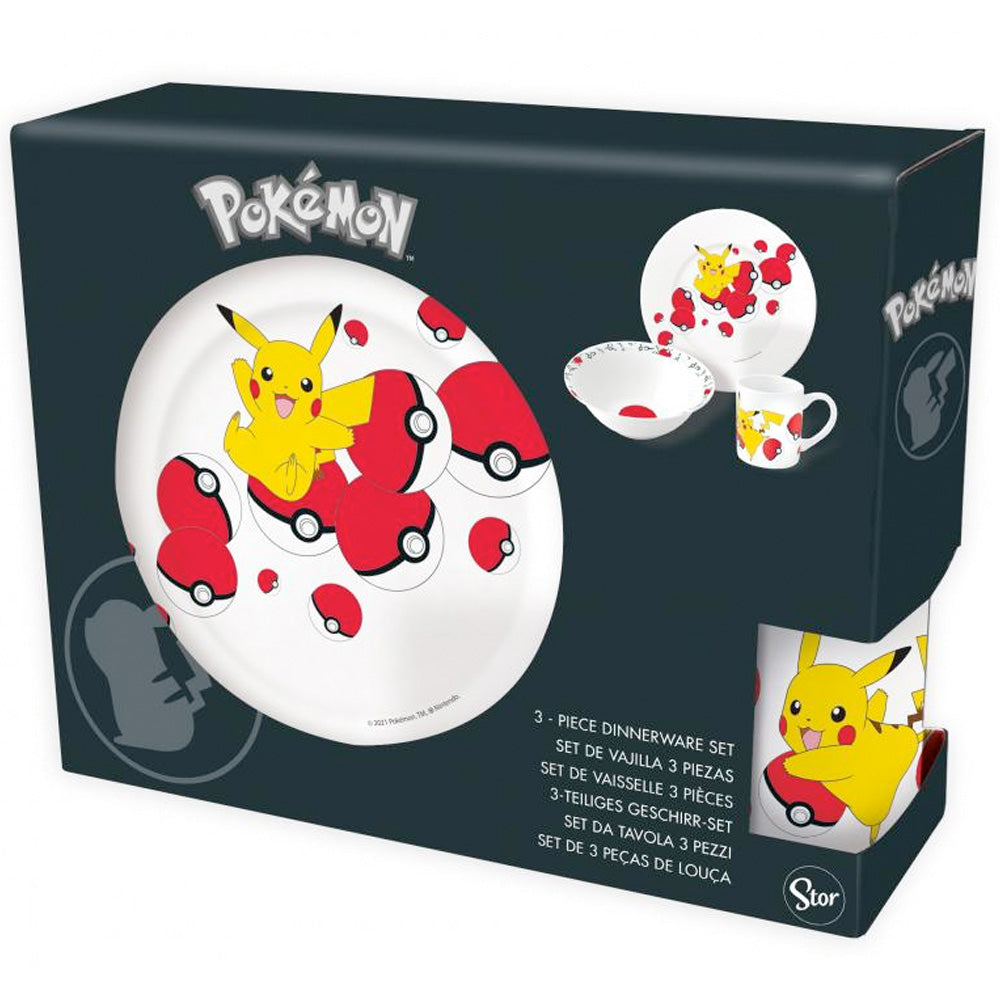 Pokemon Frühstücksset (Schale, Tasse, Teller) goobee