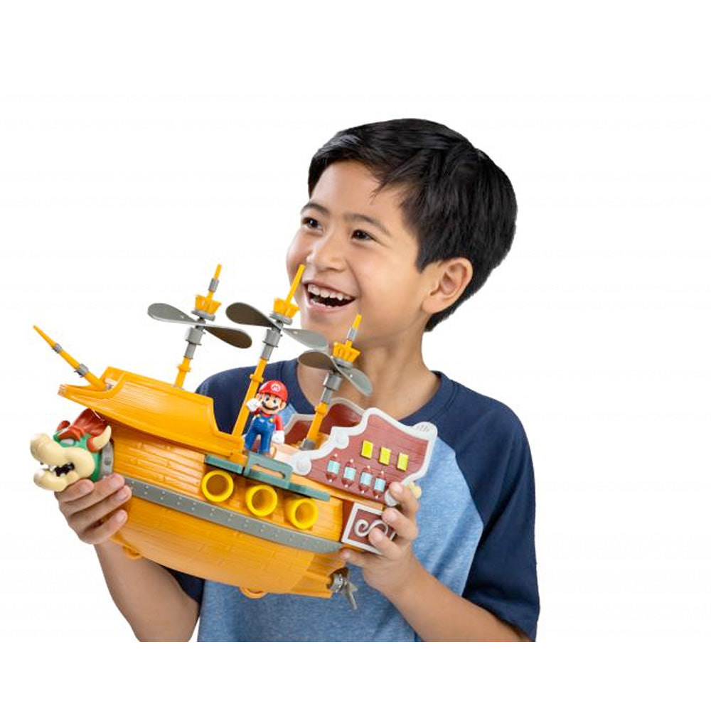Nintendo Super Mario Deluxe Spielset - Bowser Schiff - inkl. 5 Figuren goobee