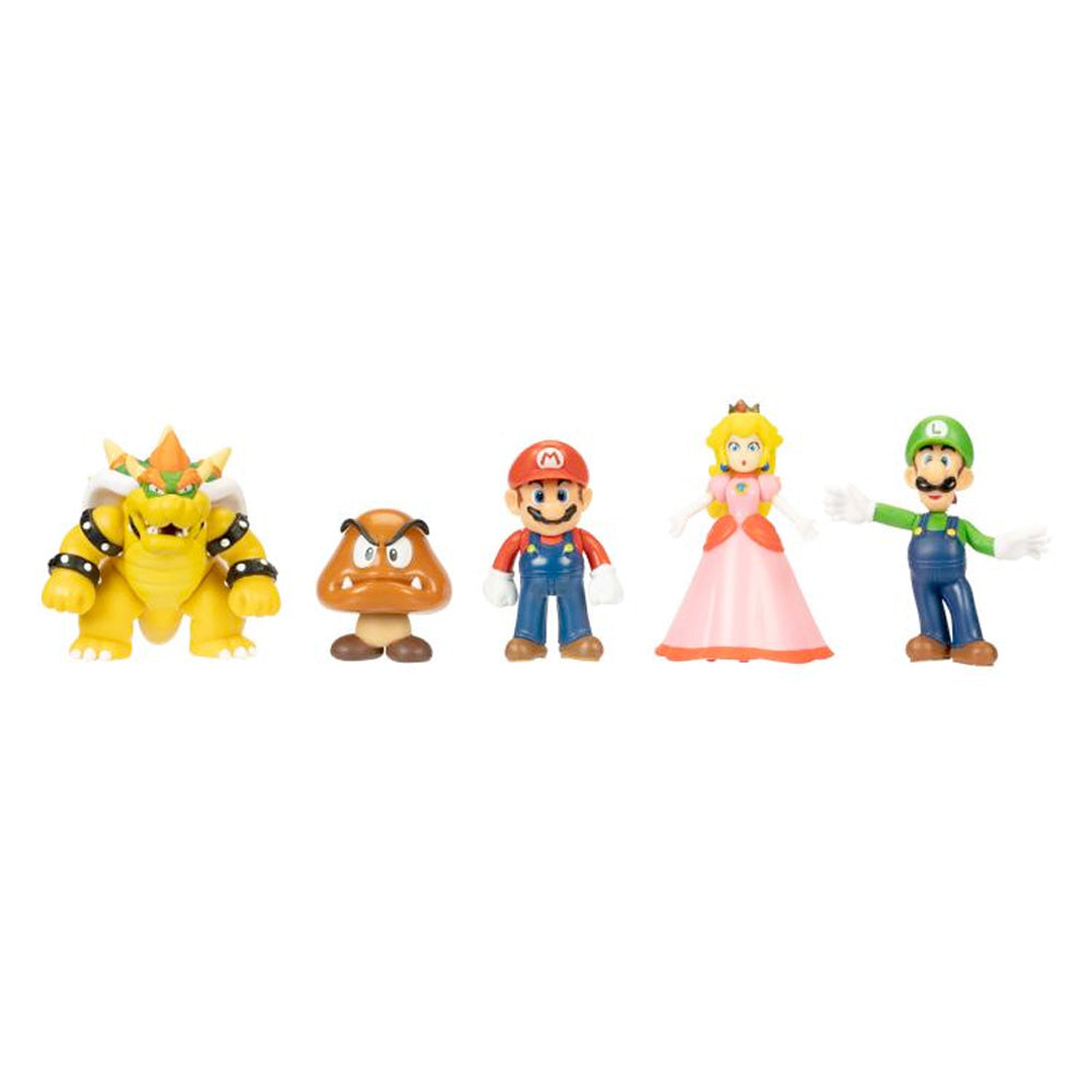 Nintendo Super Mario Deluxe Spielset - Bowser Schiff - inkl. 5 Figuren goobee