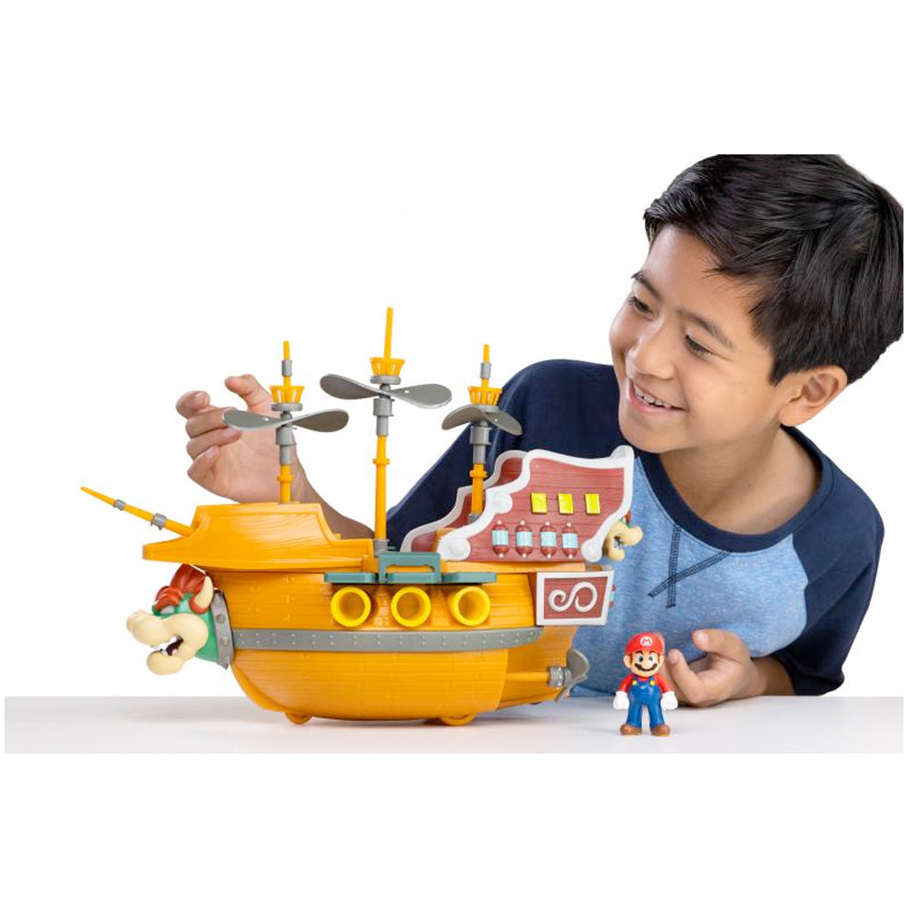 Nintendo Super Mario Deluxe Spielset - Bowser Schiff - inkl. 5 Figuren goobee