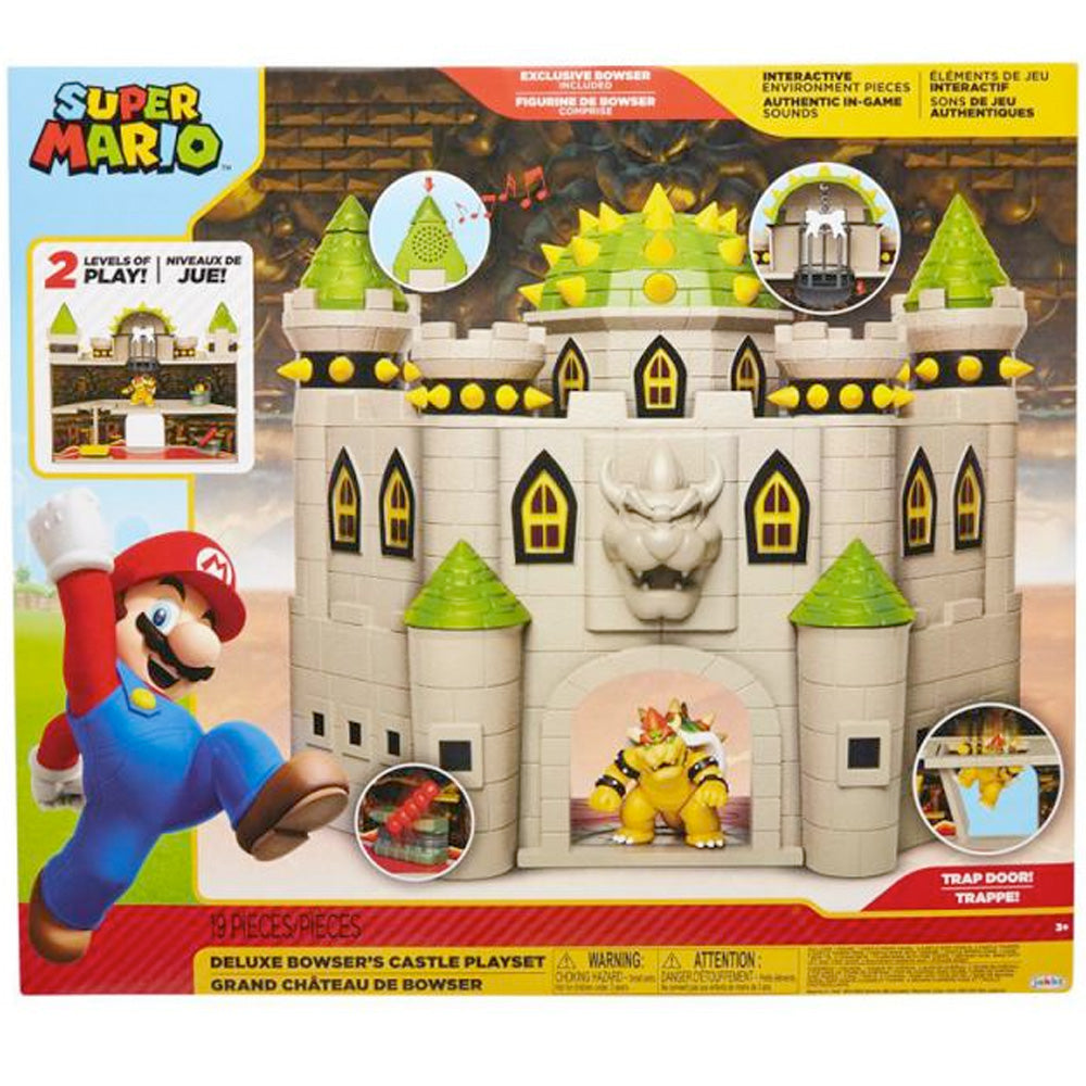 Nintendo Super Mario Bowser Castle Deluxe Spielset, 6,5 cm goobee