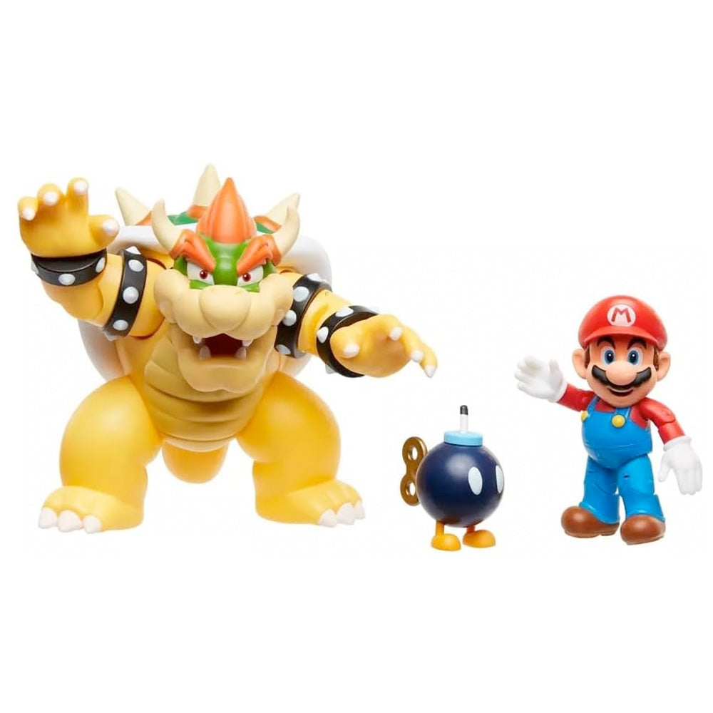 Nintendo Super Mario Wave 1 Mario vs. Bowser Diorama Set, 15 cm goobee
