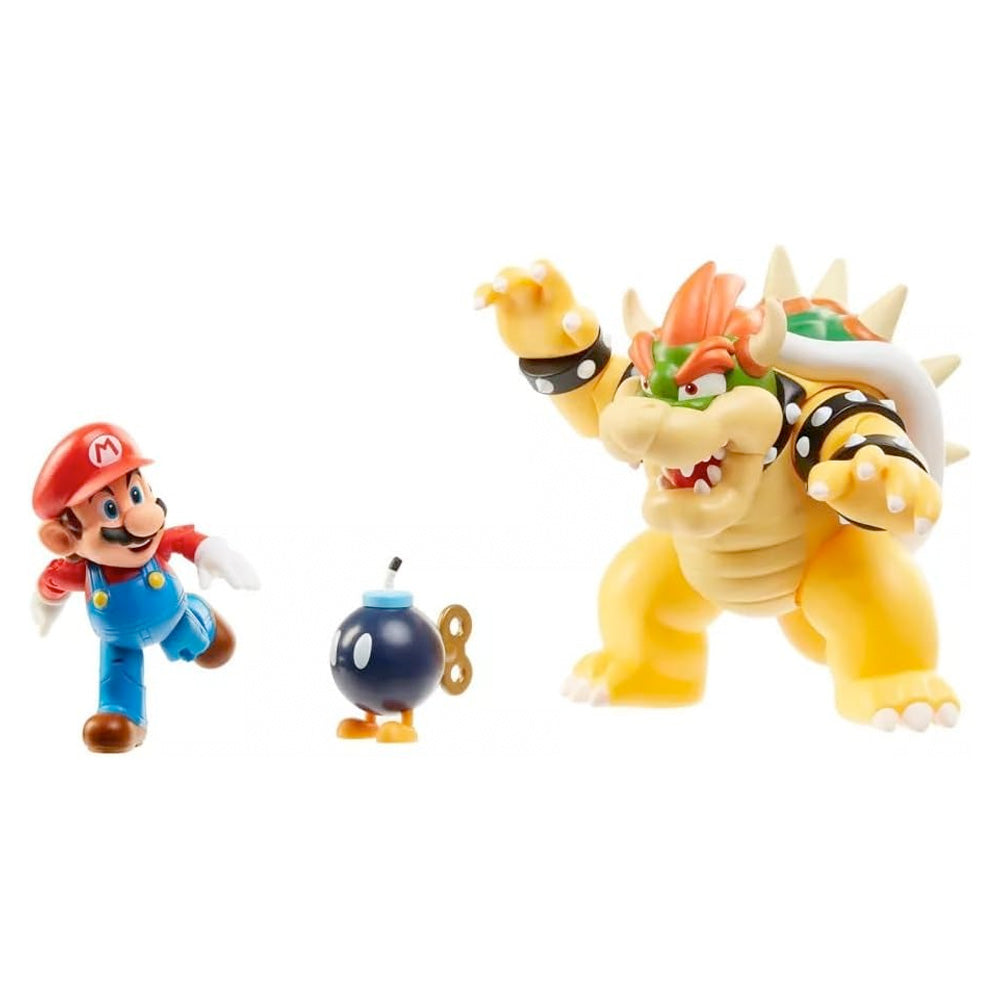 Nintendo Super Mario Wave 1 Mario vs. Bowser Diorama Set, 15 cm goobee