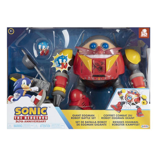 Sonic Riesen Dr. Eggmann Roboter Battle Set inkl. Figuren, 22 cm goobee