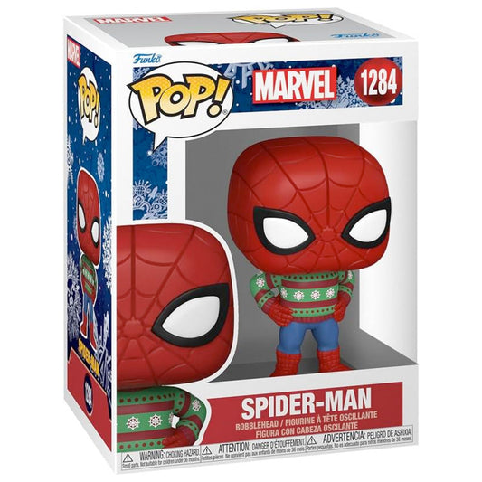 Funko POP! Marvel Holiday Spiderman (Sweater), 10 cm goobee