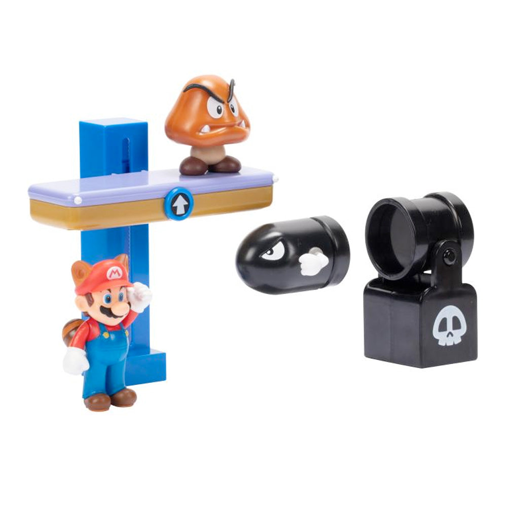 Nintendo Super Mario Switchback Hill Diorama-Set, 6,5 cm goobee