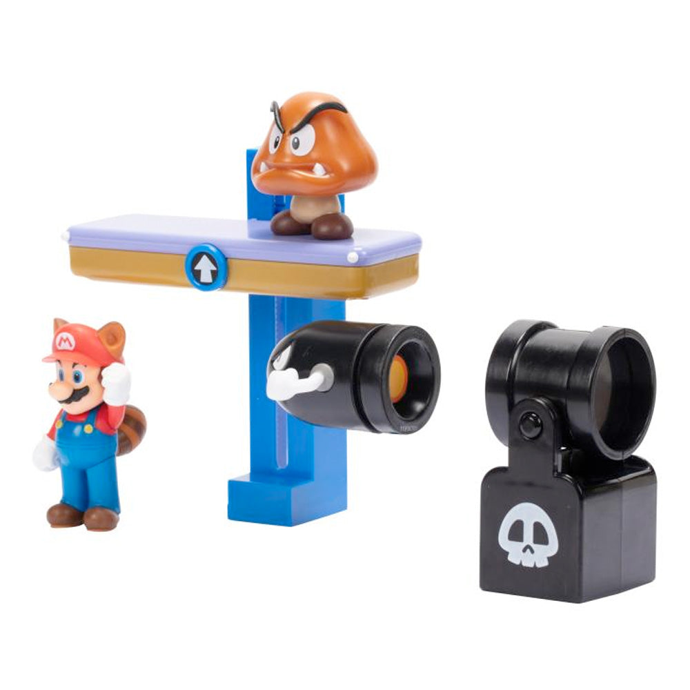 Nintendo Super Mario Switchback Hill Diorama-Set, 6,5 cm goobee
