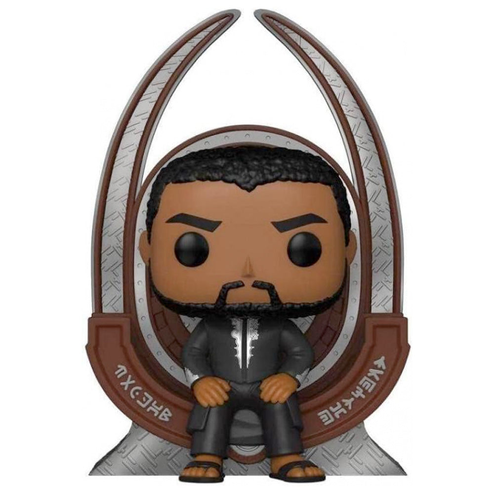 POP Deluxe! Marvel Black Panther T´challa on Throne, 10 cm goobee