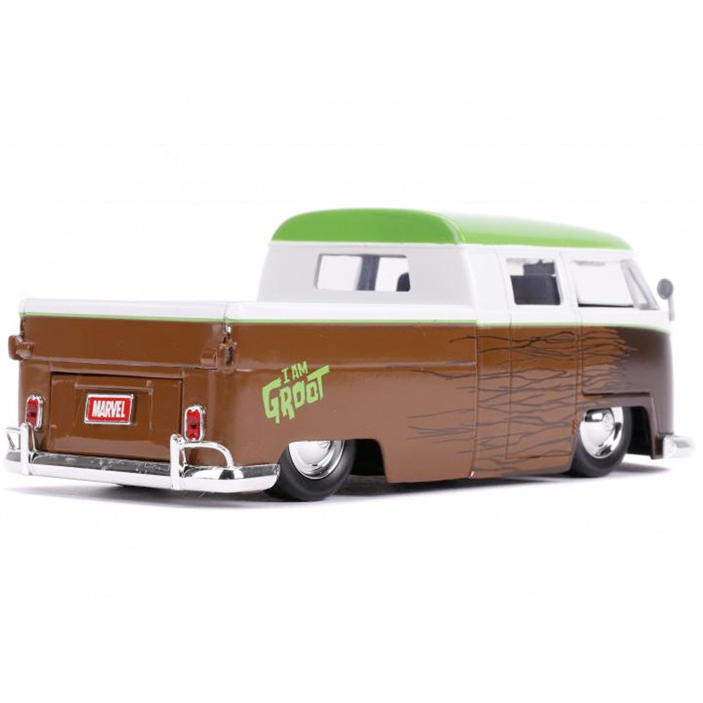 Marvel Groot 1963 Bus Truck 1:24, ca. 18 cm inkl. Die-Cast Figur Groot goobee