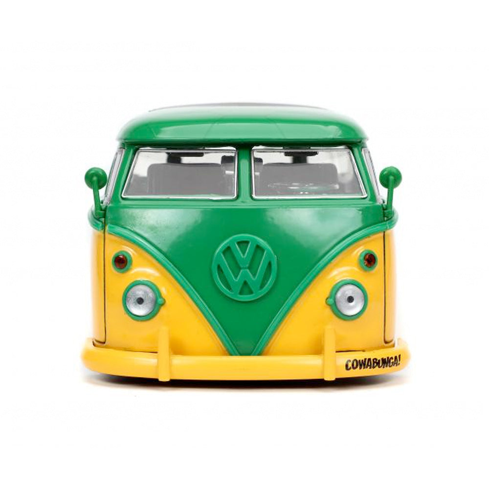 Turtles Leonardo 1962 VW Bus 1:24, ca. 18 cm inkl. Die-Cast Figur Leonardo goobee
