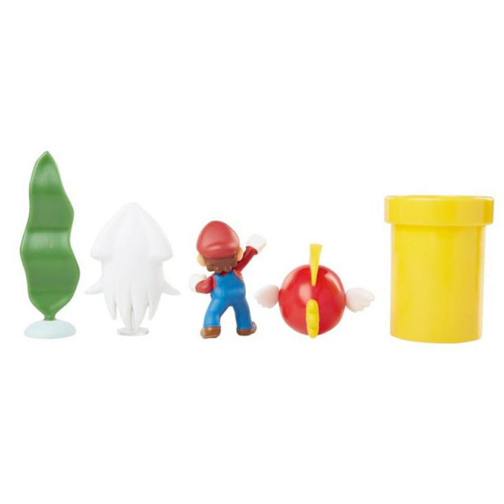 Nintendo Super Mario 5er Figuren Set Unterwasser-Diorama, 6,5 cm goobee