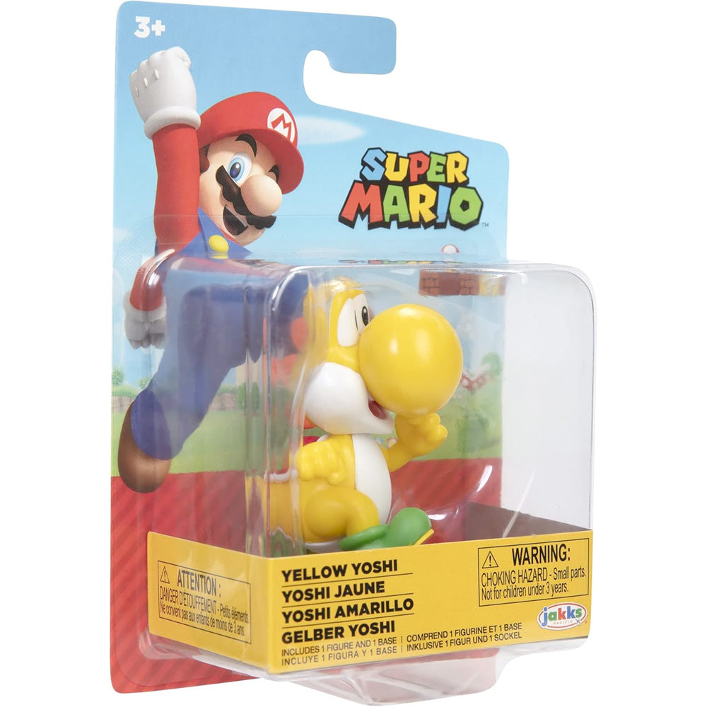 Nintendo Super Mario Figur Running Yellow Yoshi, 6,5 cm