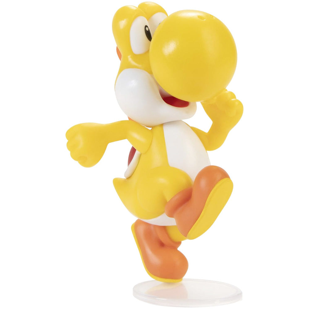 Nintendo Super Mario Figur Running Yellow Yoshi, 6,5 cm