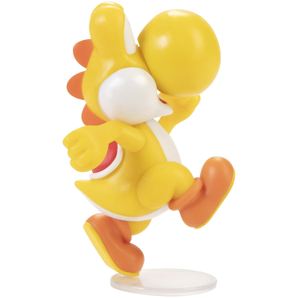Nintendo Super Mario Figur Running Yellow Yoshi, 6,5 cm