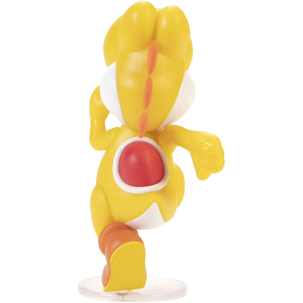 Nintendo Super Mario Figur Running Yellow Yoshi, 6,5 cm