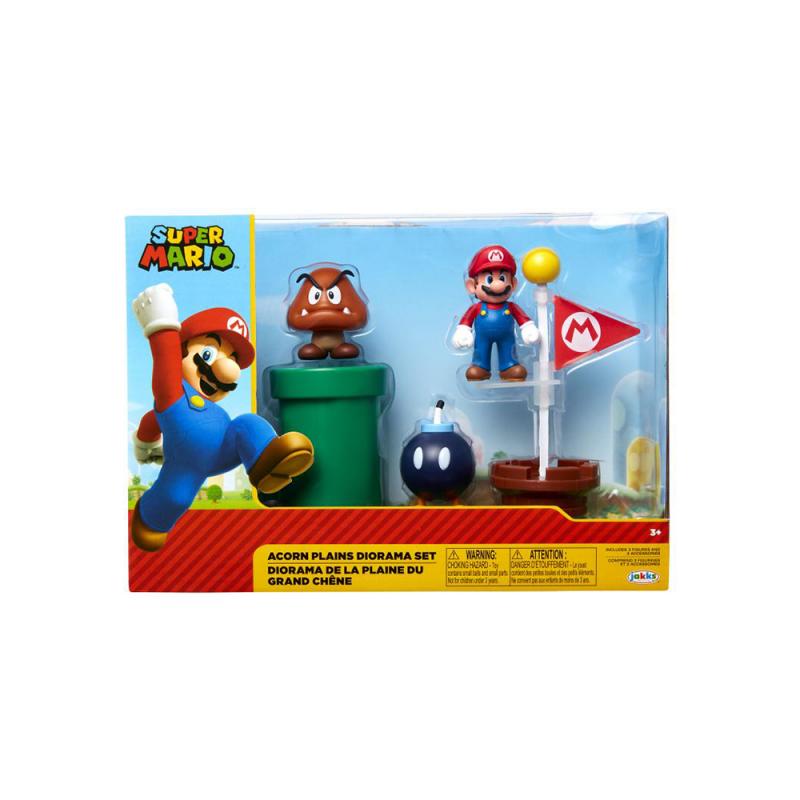 Nintendo Super Mario Acorn Plains Diorama Set, 6,5 cm