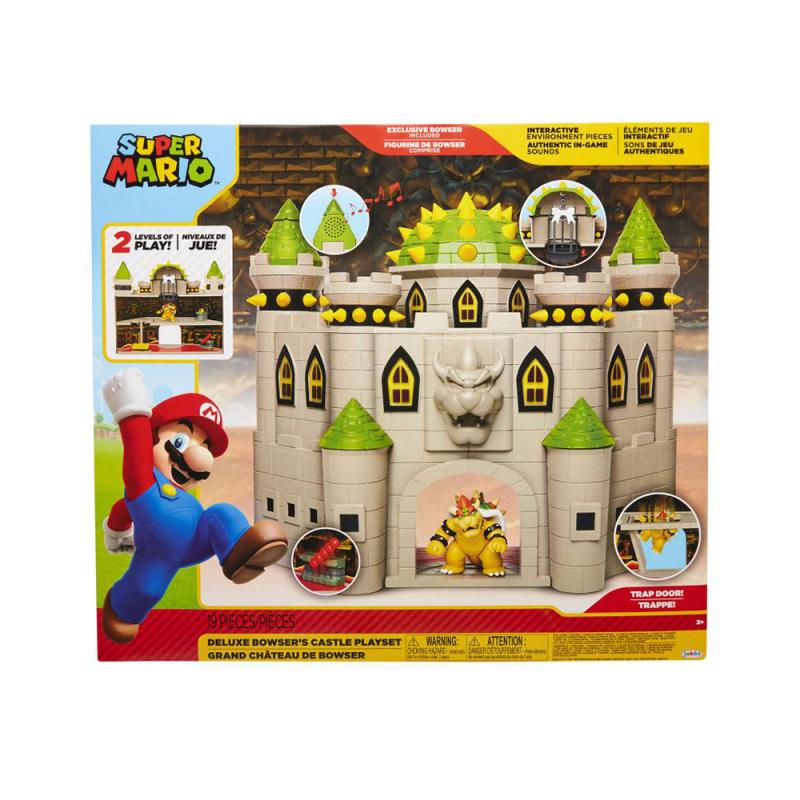 Nintendo Super Mario Bowser Castle Deluxe Spielset, 6,5 cm