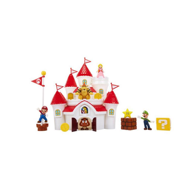 Nintendo Super Mario Deluxe Feature Spielset mit 5 Vinyl Figuren 6,5 cm