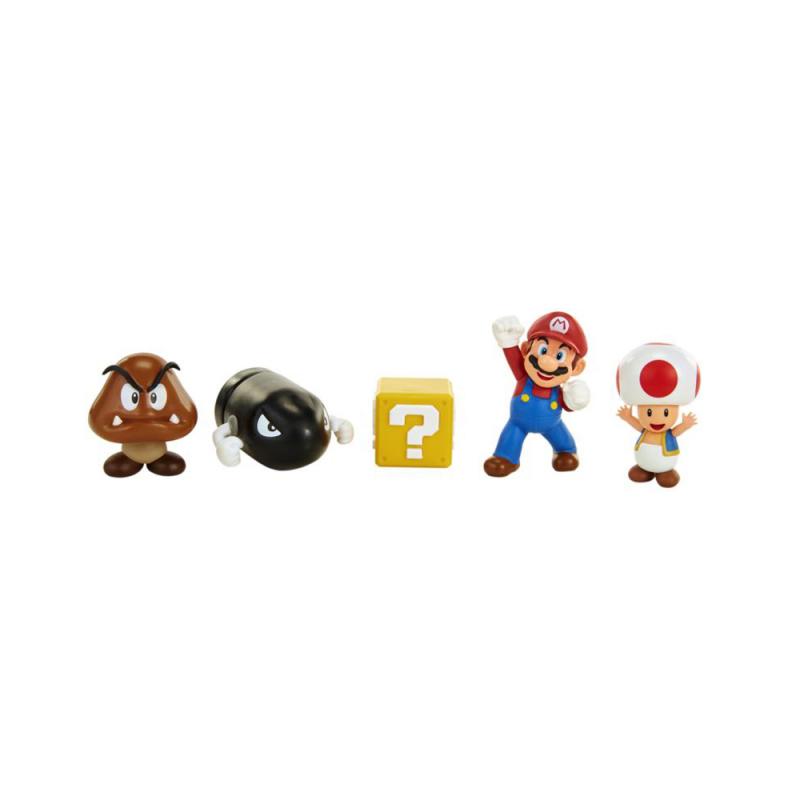 Nintendo Super Mario Acorn Plains Multi-Pack, 6,5 cm