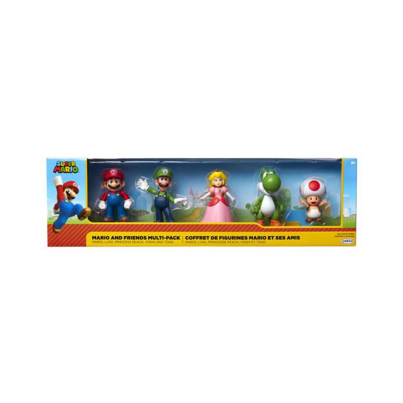 Nintendo Super Mario Figuren 5er Set Mario & Friends, 6,5 cm