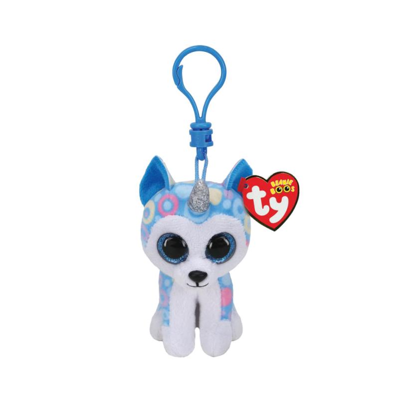 Helena Husky mit Horn Clip, 8,5 cm