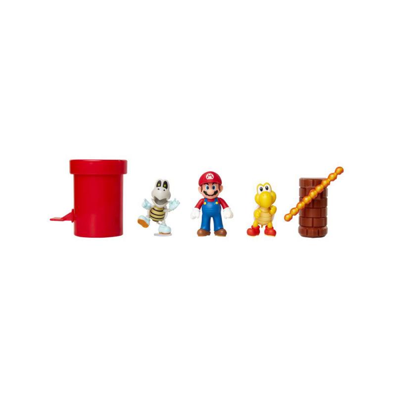 Nintendo Super Mario 5er Figuren Set Dungeon Diorama, 6,5 cm